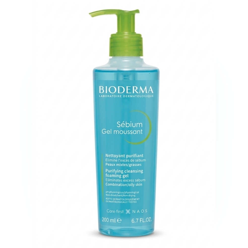 Bioderma Sébium Purifying Cleansing Foaming Gel - Blue